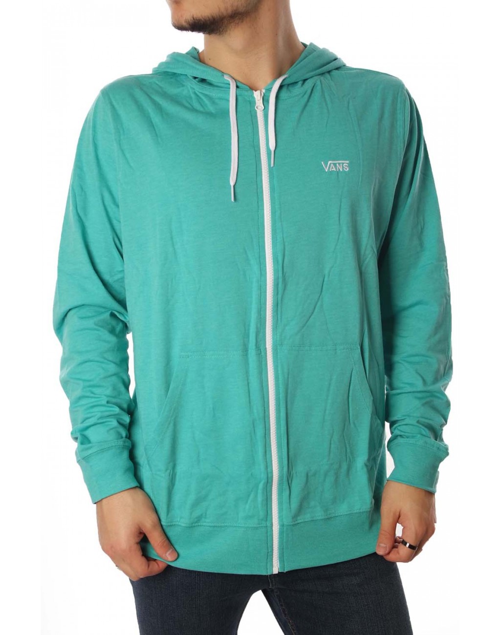 P nsk mikina Vans CORE BASICS ZIP HOODIE Baltic