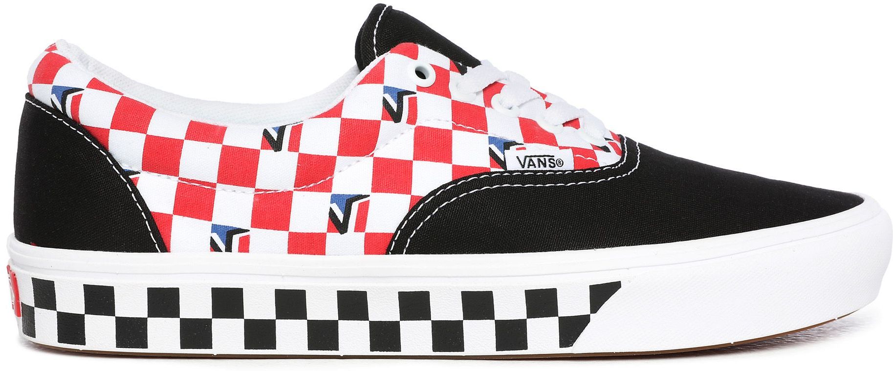 Vans Comfycush Vans Checkerboard Black Red Checkered Vans Van - Main Image