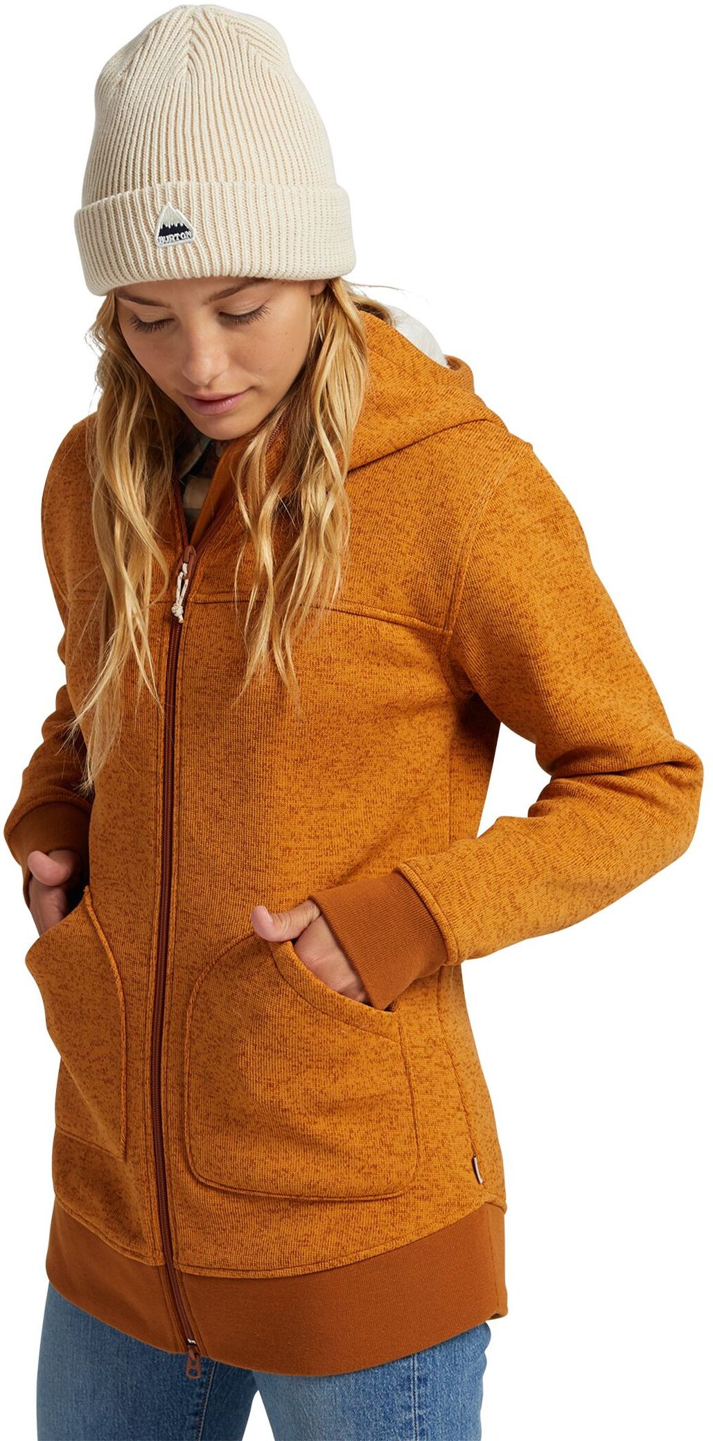 Damska mikina Burton MINXY FLEECE FZ True Penny Heather