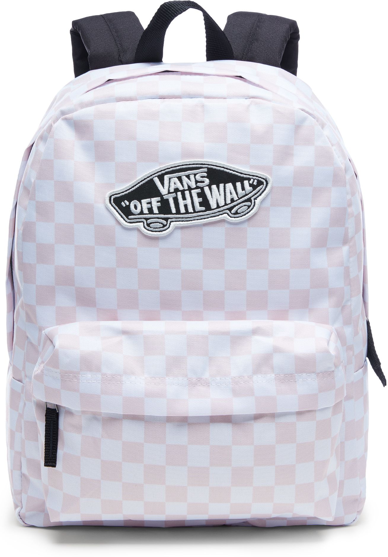 Vans realm classic clearance pink checkered backpack