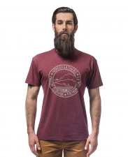 STAMP T-SHIRT (heather ruby)