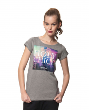 HOLY CHICK  TOP (heather gray)
