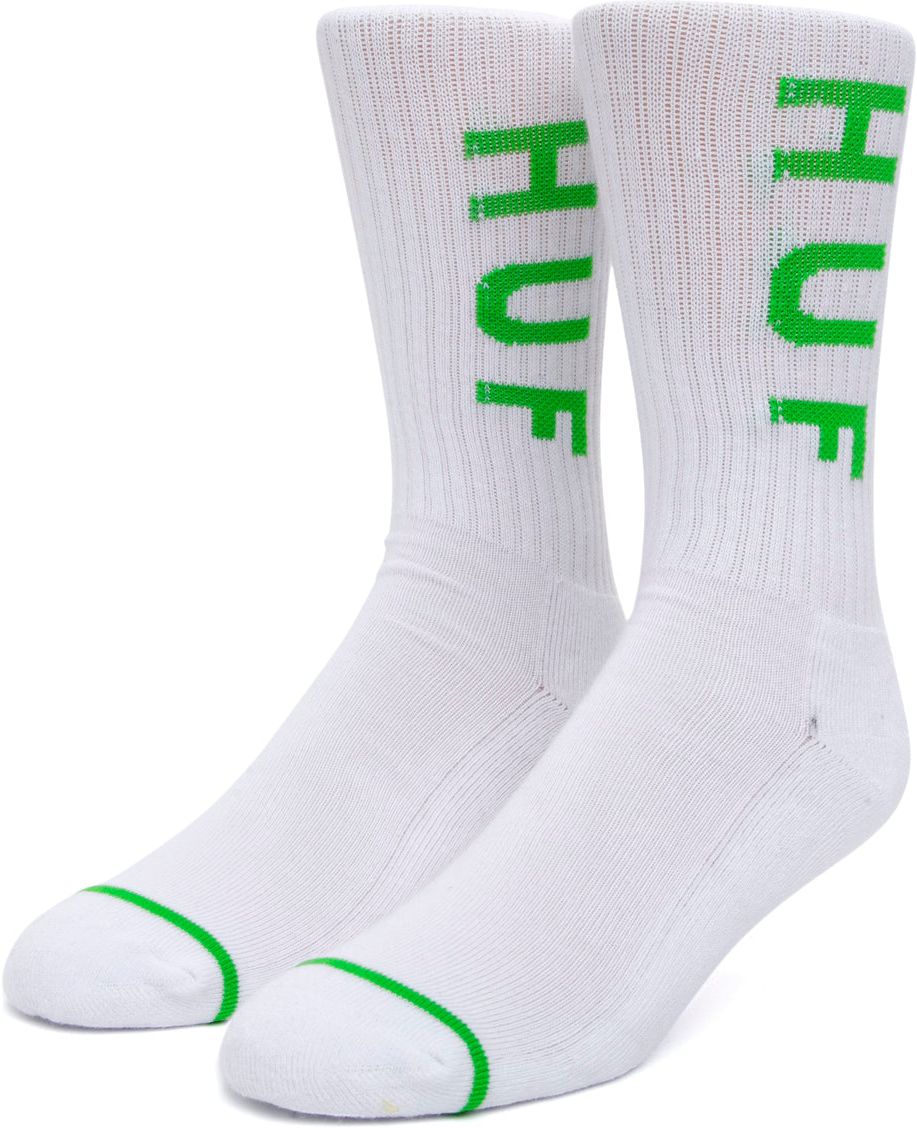 ponožky HUF OG LOGO CREW SOCKS White/Green