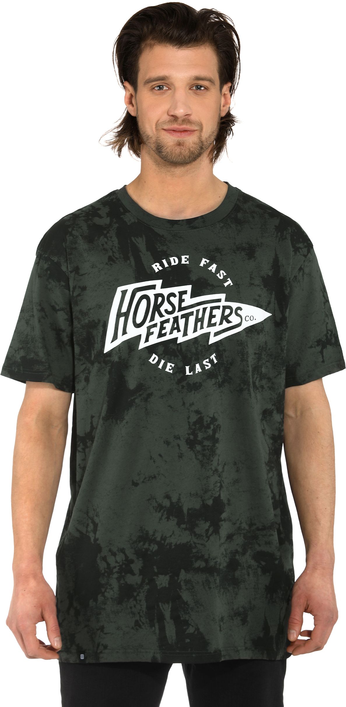 pánské triko HORSEFEATHERS FLASH T-SHIRT (Gray Tie Dye)