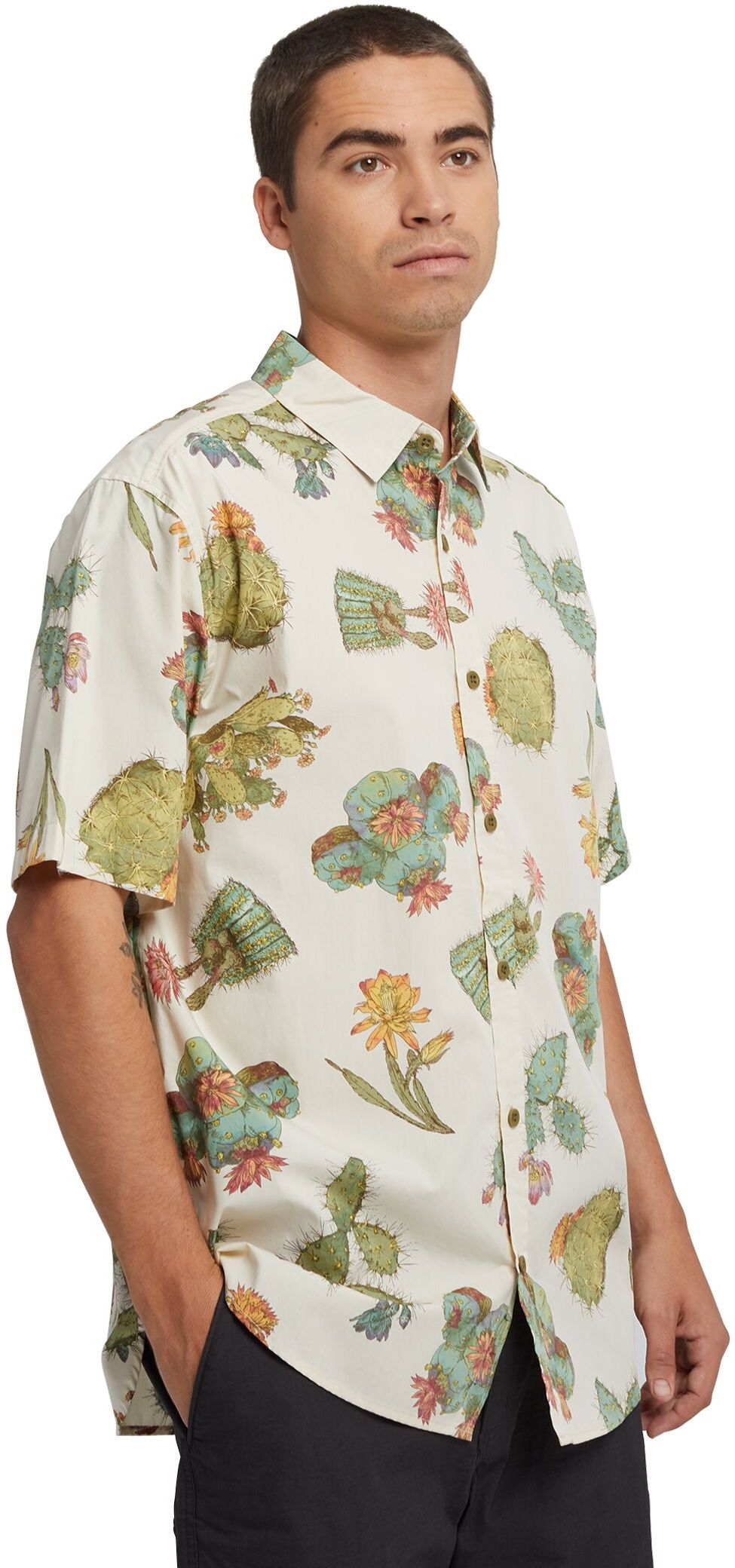 pánská košile BURTON SHABOOYA CAMP SS Cactus