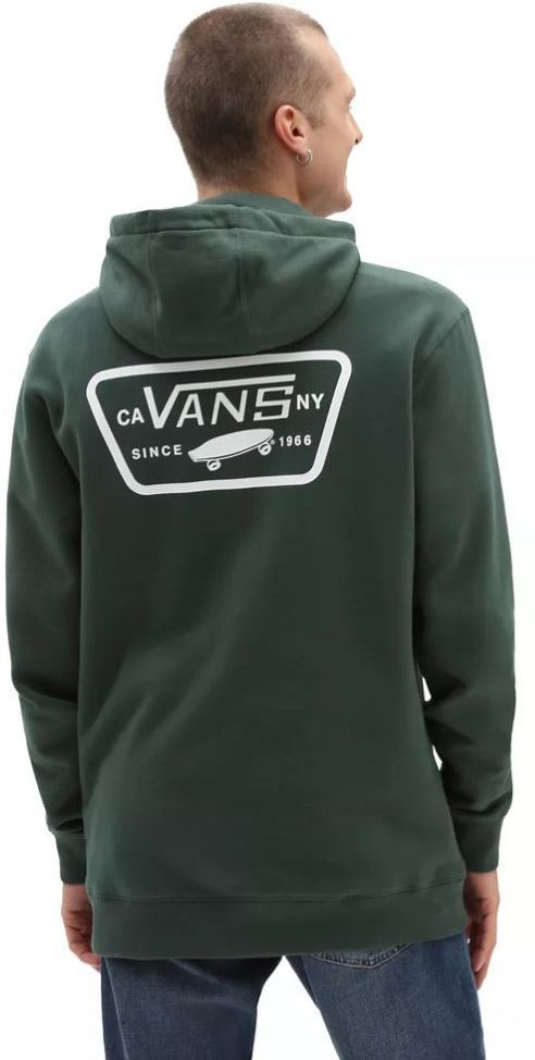 pánská mikina VANS FULL PATCHED PO HOODIE Sycamore