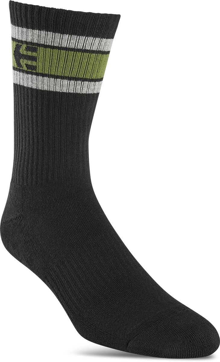 pánské ponožky ETNIES STENCIL SOCKS Black/Grey
