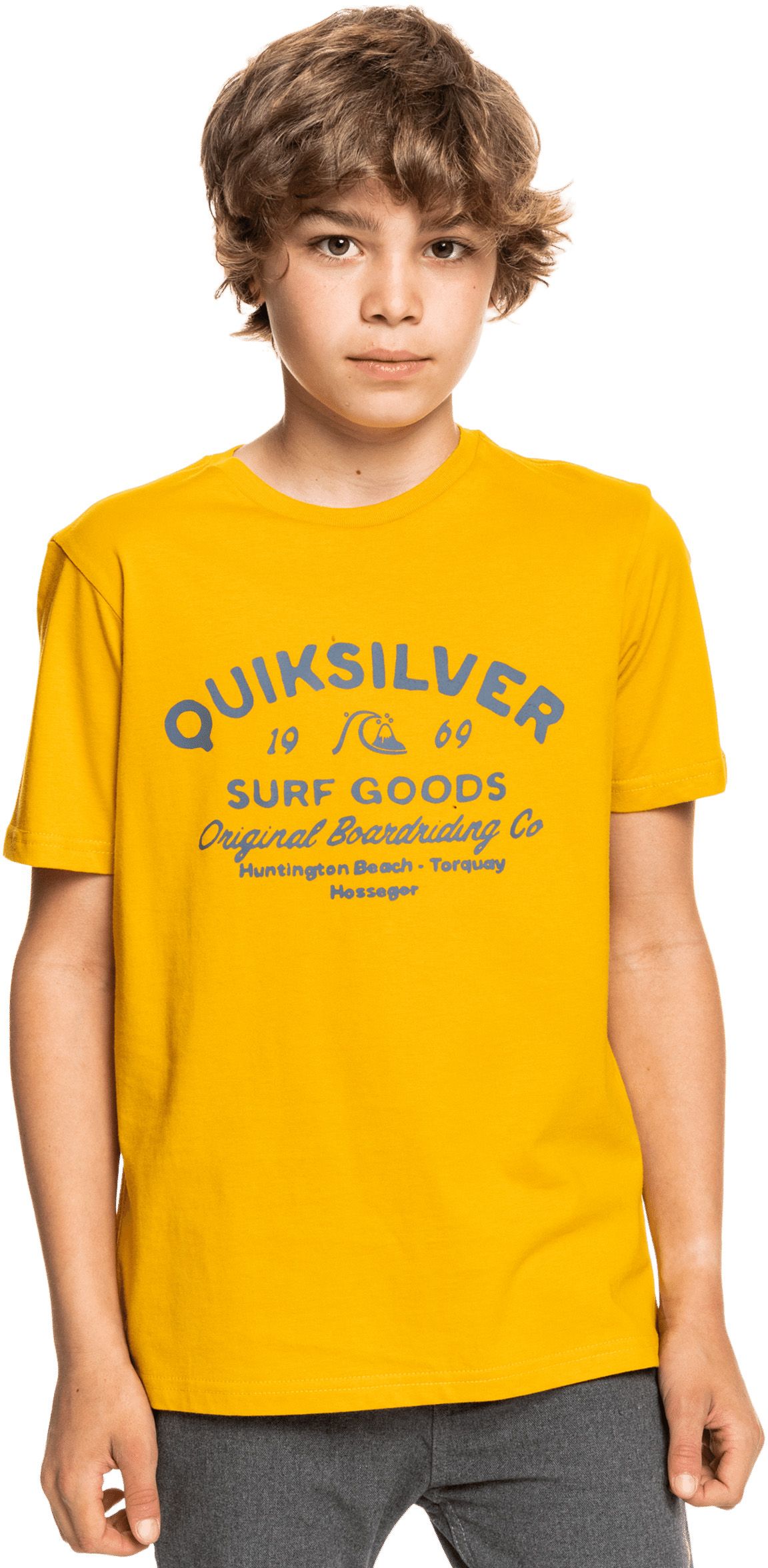 dětské triko QUIKSILVER YOUTH CLOSED CAPTIONS TEE Nugget Gold - YMA0