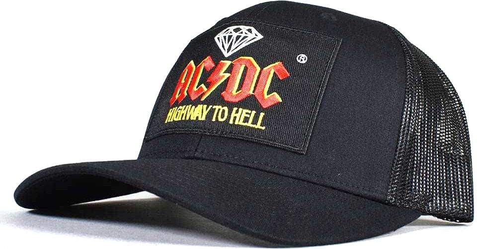 pánská kšiltovka DIAMOND AC/DC HIGHWAY TO HELL HAT Black