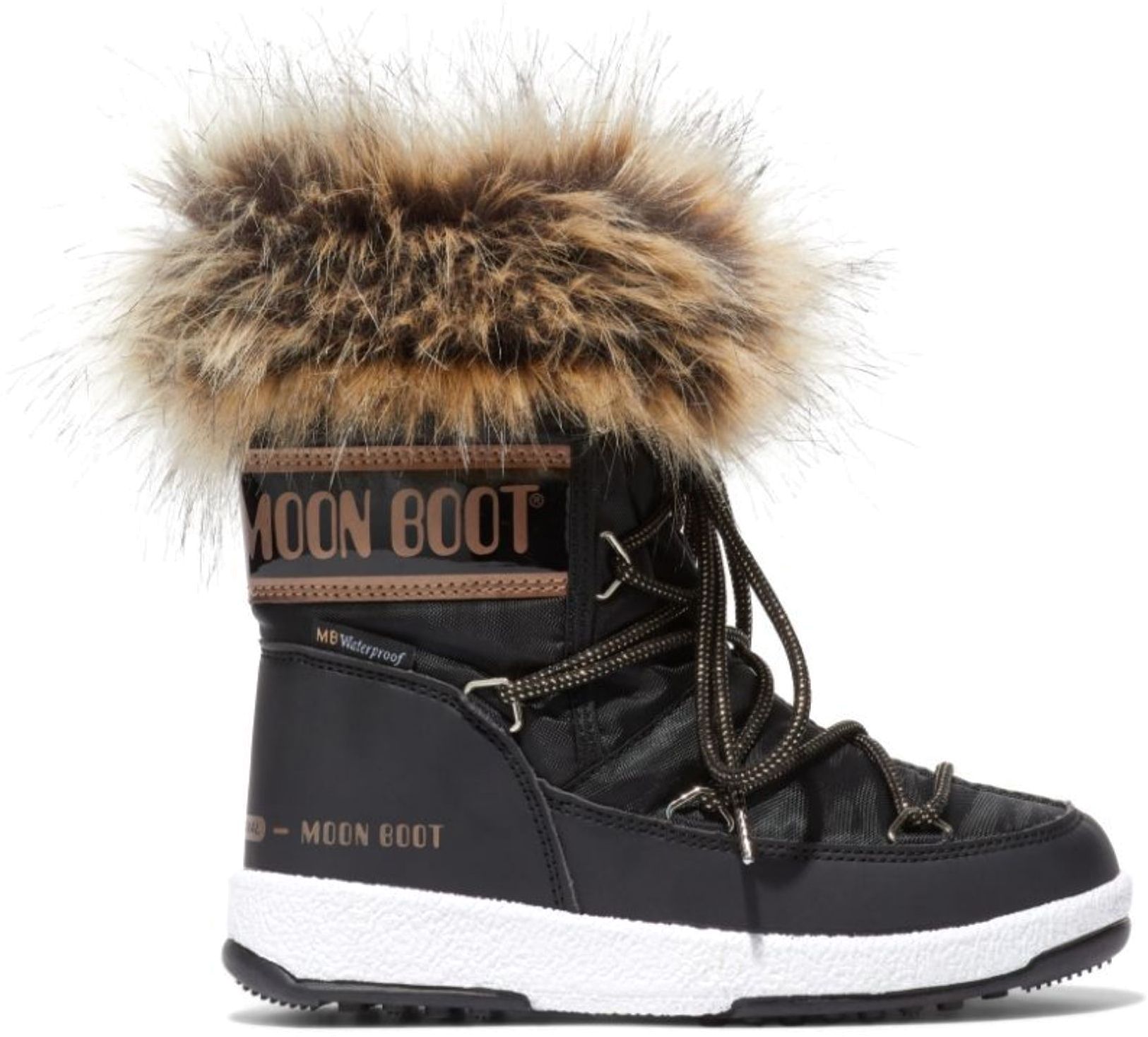 dětské zimní boty MOON BOOT JR GIRL MONACO LOW Black/Copper
