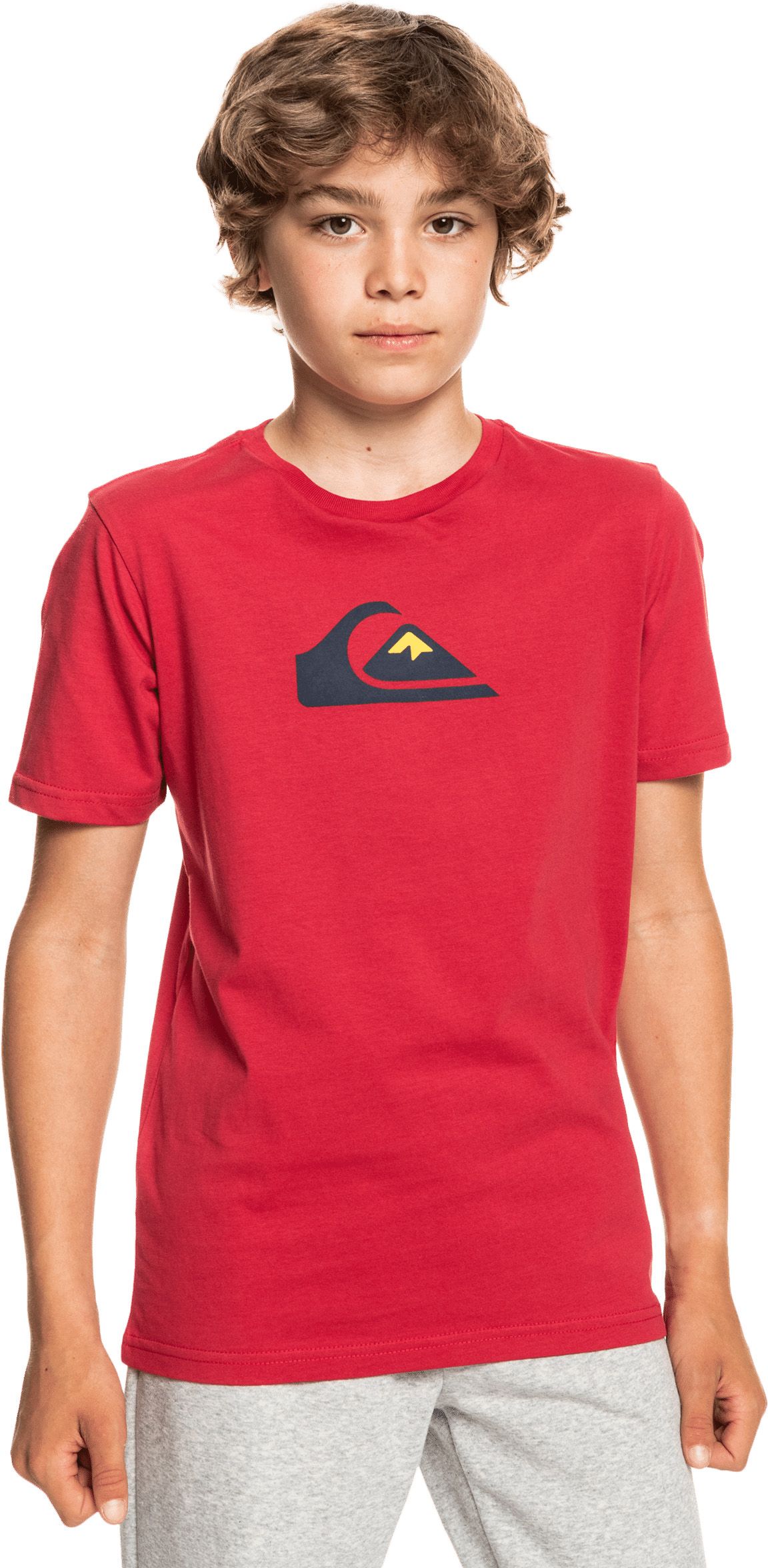dětské triko QUIKSILVER YOUTH COMP LOGO TEE American Red - RPY0