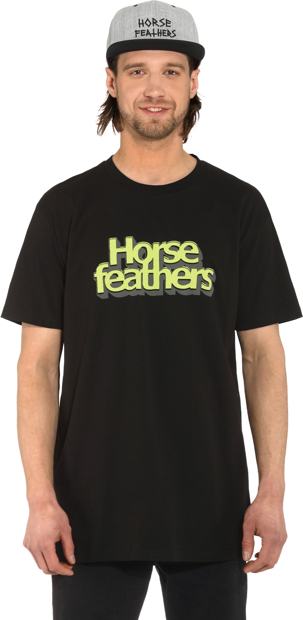 pánské triko HORSEFEATHERS MERCURY T-SHIRT Black