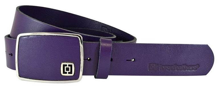 dámský kožený pásek HORSEFEATHERS GINGER BELT (purple)