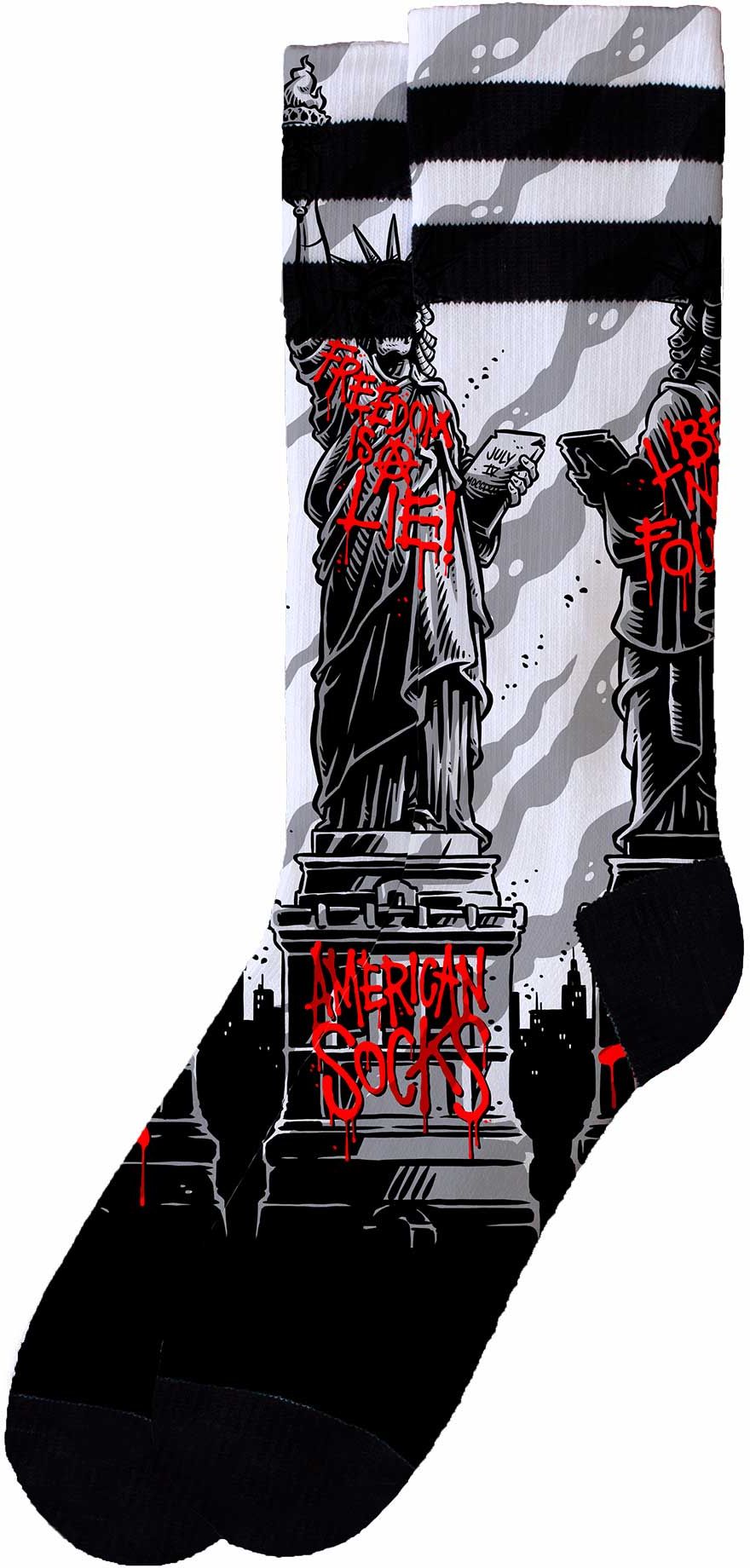 ponožky AMERICAN SOCKS FREEDOM IS A LIE CREW SOCKS
