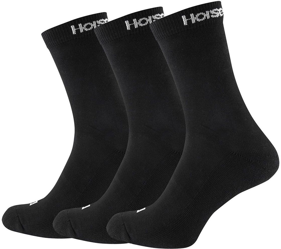 pánské ponožky HORSEFEATHERS DELETE 3PACK SOCKS Black