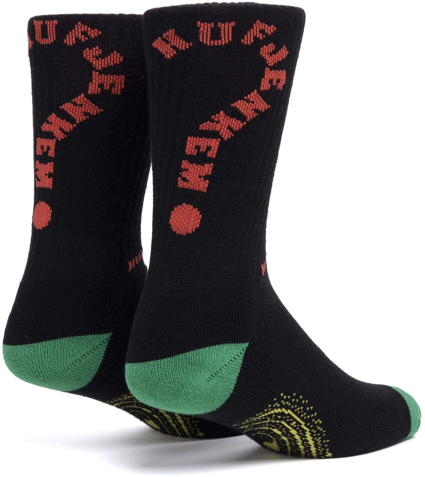 ponožky HUF (JENKEM) THE PORTAL CREW SOCKS Black