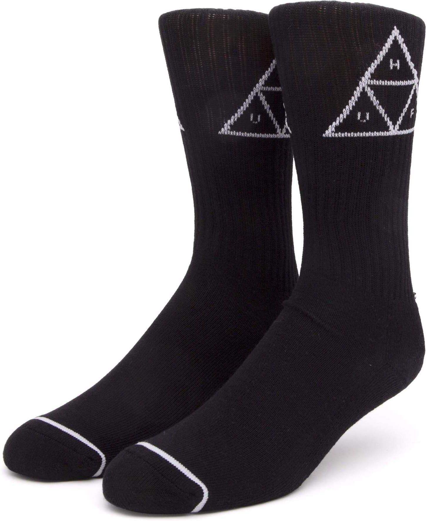 ponožky HUF TRIPLE TRIANGLE CREW SOCKS Black