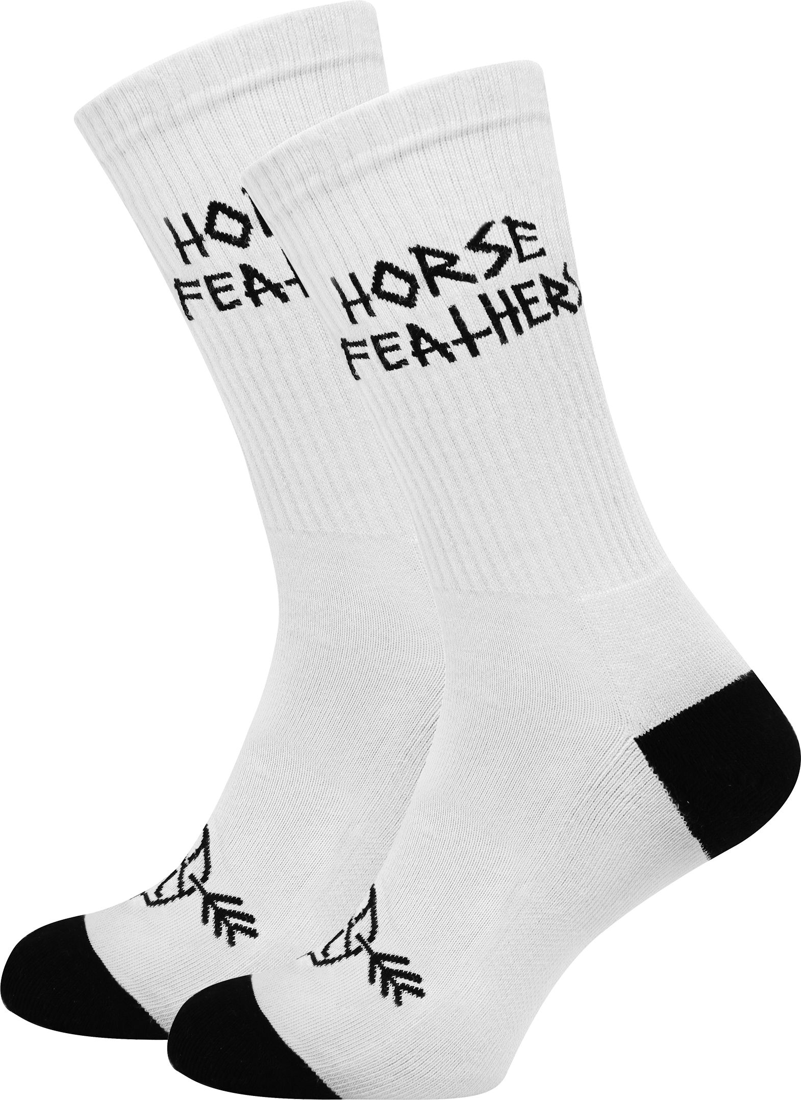 pánské ponožky HORSEFEATHERS WYATT SOCKS White
