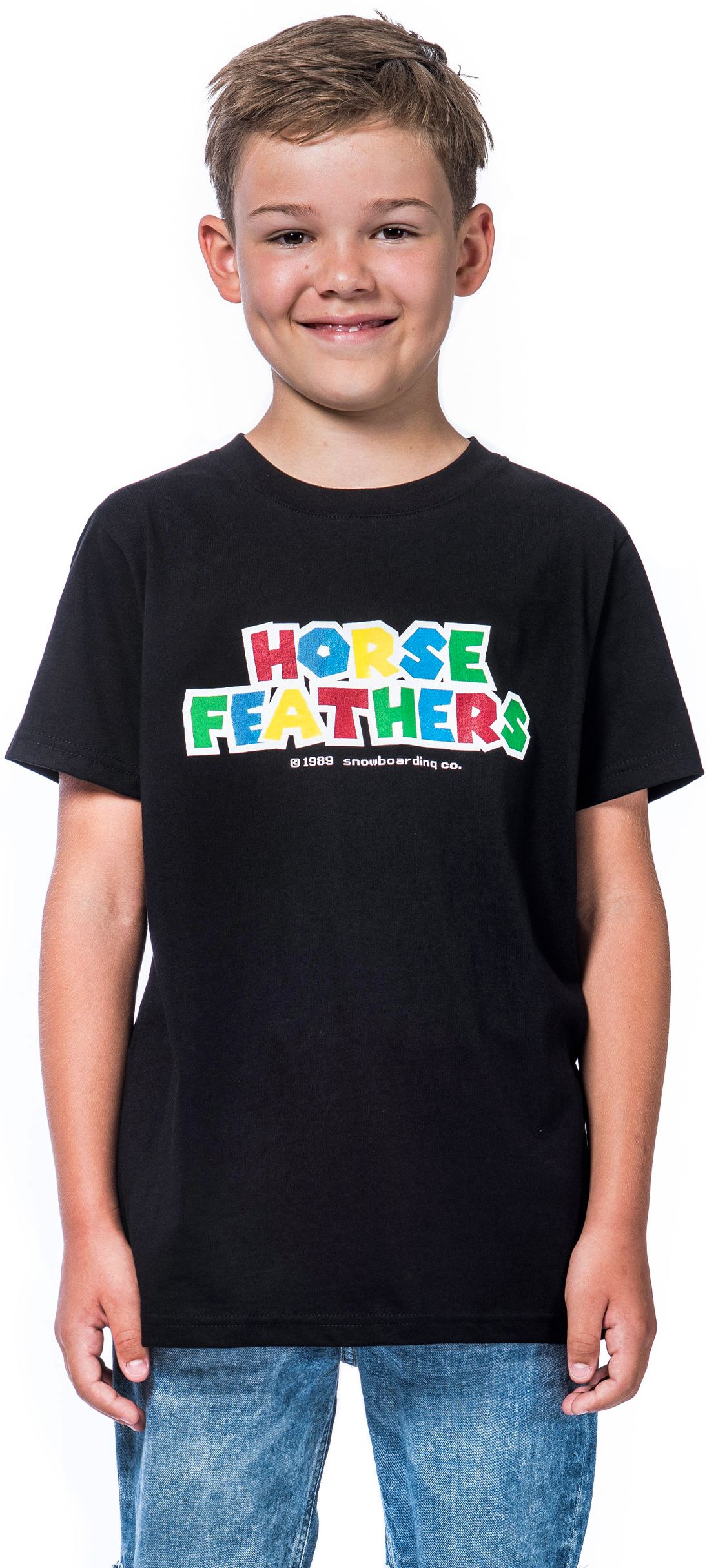 dětské triko HORSEFEATHERS INSERT COIN YOUTH T-SHIRT (black)