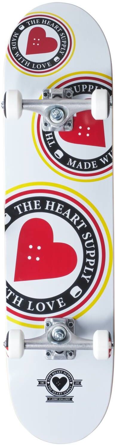 skateboard HEART SUPPLY ORBIT LOGO COMPLETE White