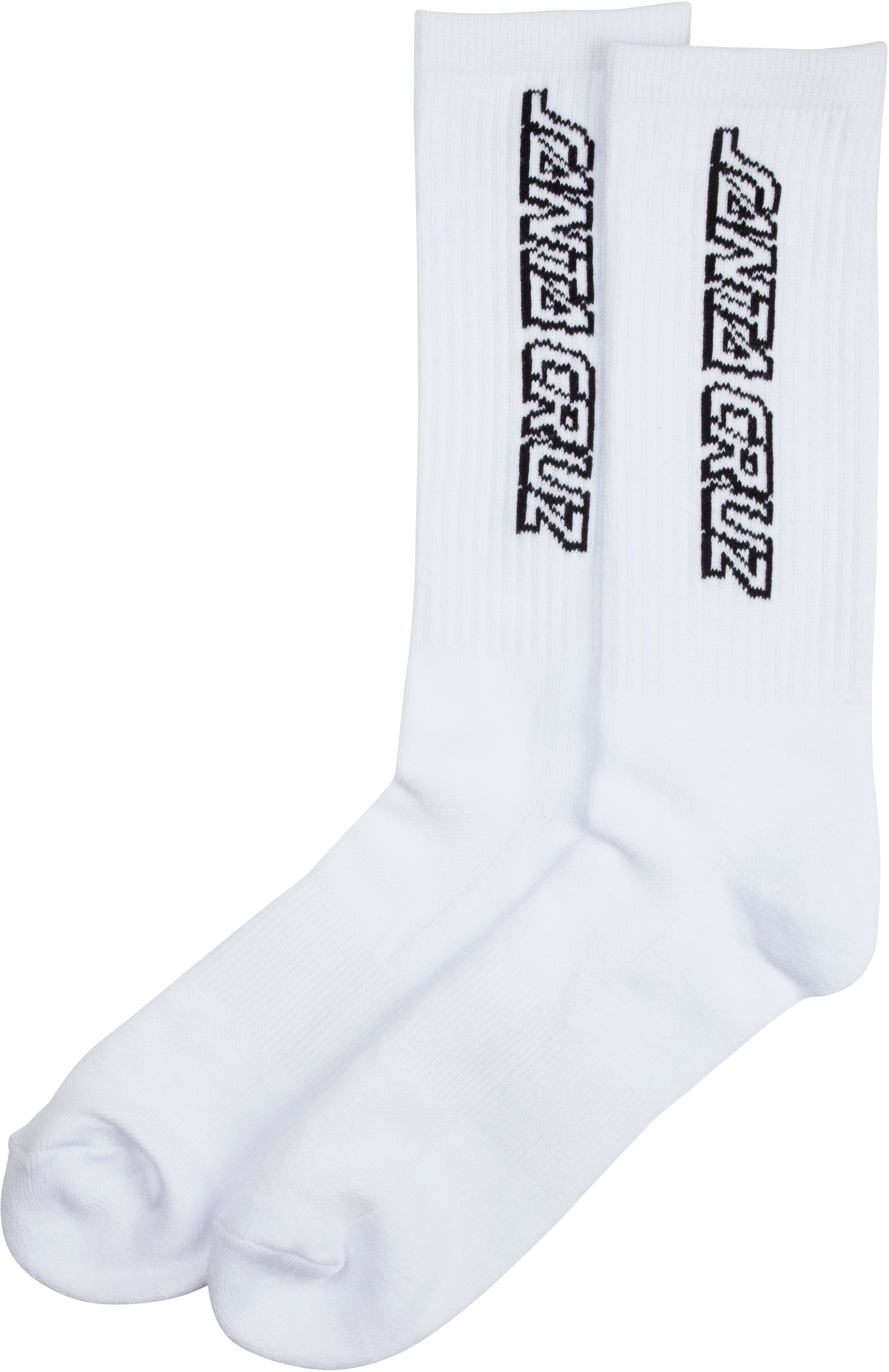 pánské ponožky SANTA CRUZ CLASSIC STRIP SOCKS White