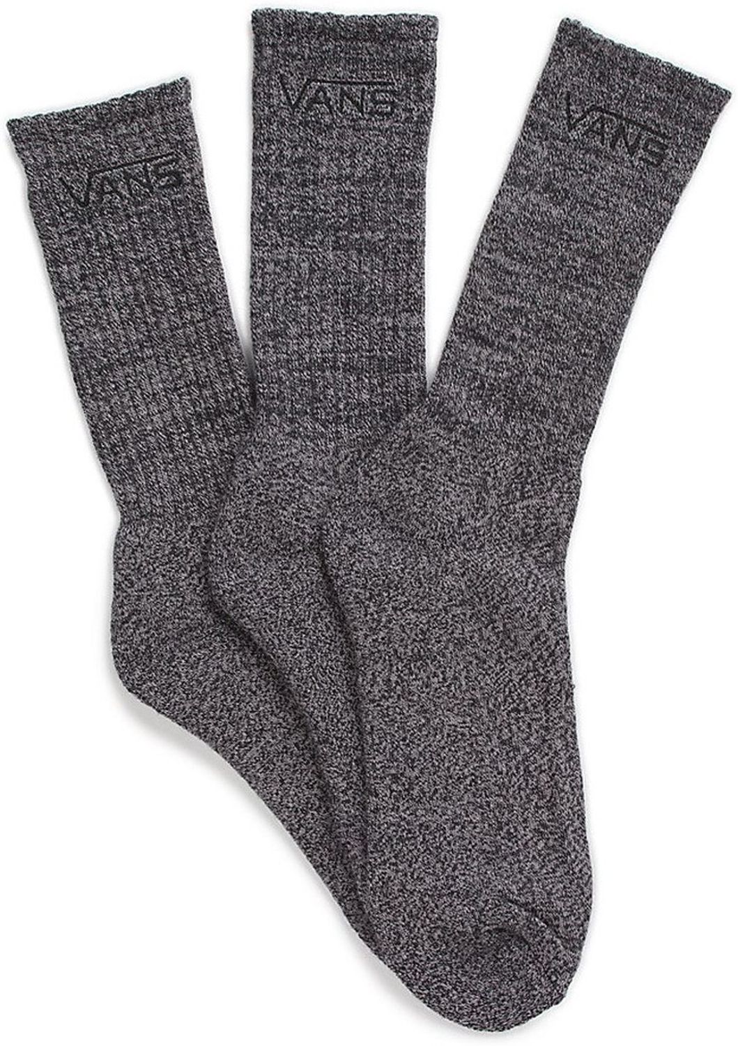 pánské ponožky VANS CLASSIC CREW SOCKS Black Heather Grey