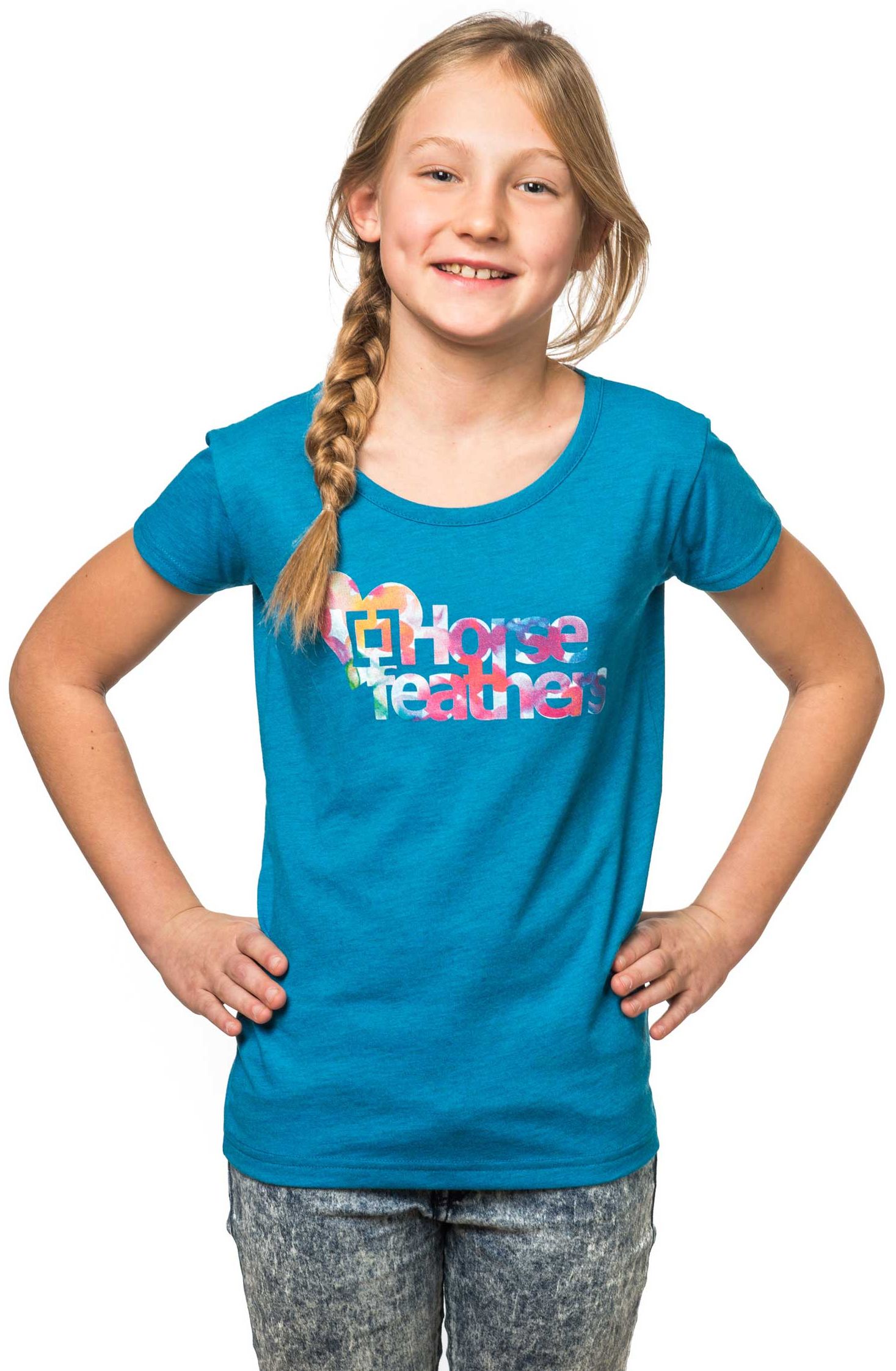 dětské triko HORSEFEATHERS PIECE KIDS T-SHIRT (heather blue)