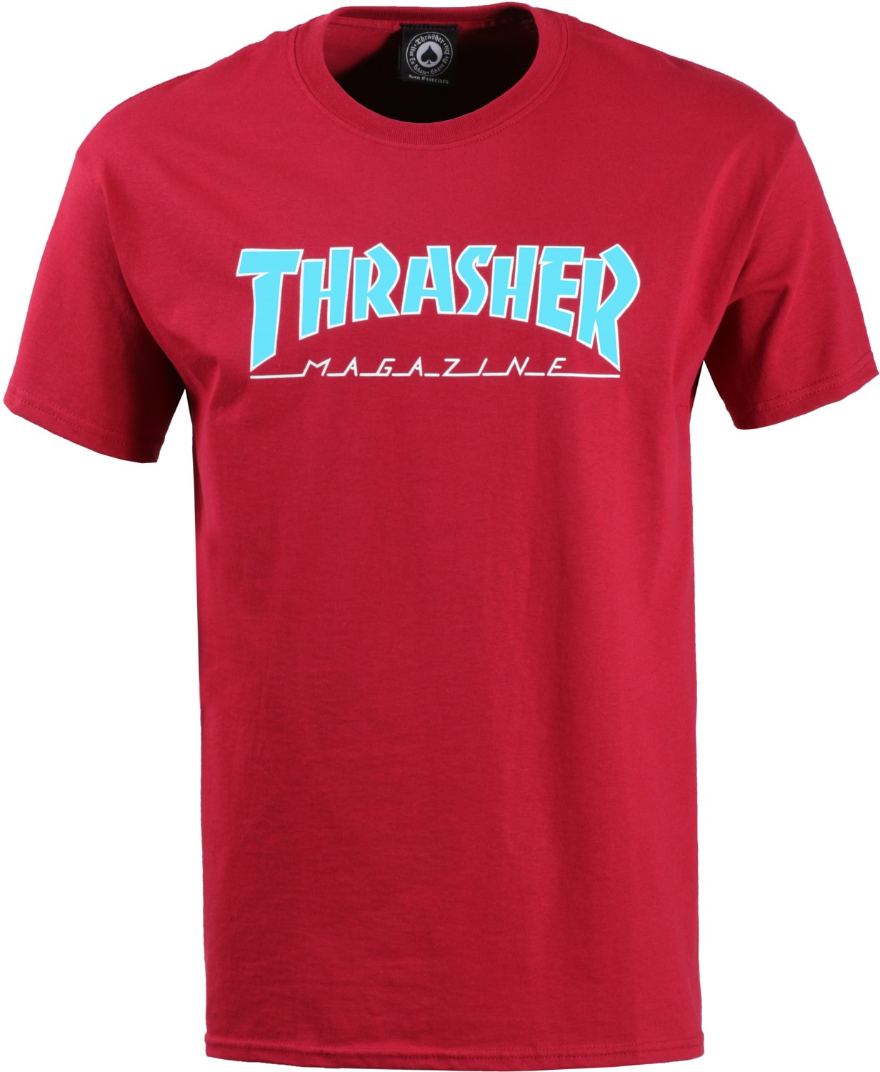 pánské triko THRASHER OUTLINED CARDINAL RED
