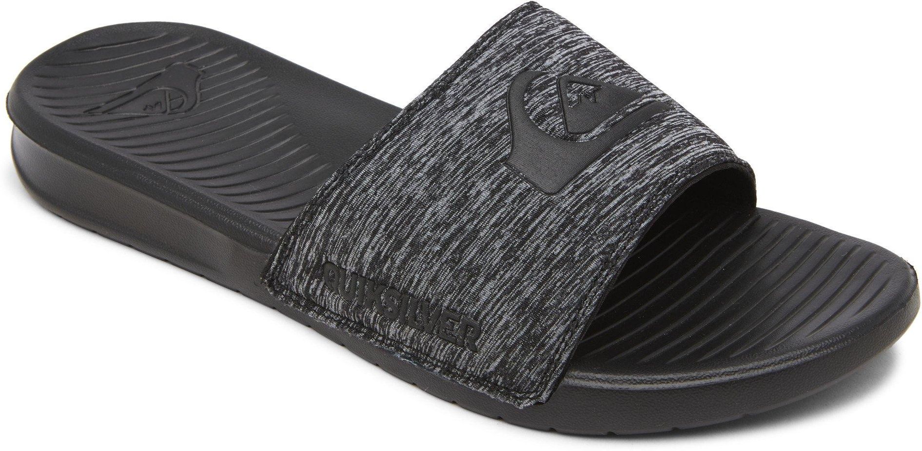 pánské pantofle QUIKSILVER BRIGHT COAST PRINT SLIDERS Grey/Grey/Black - XSSK