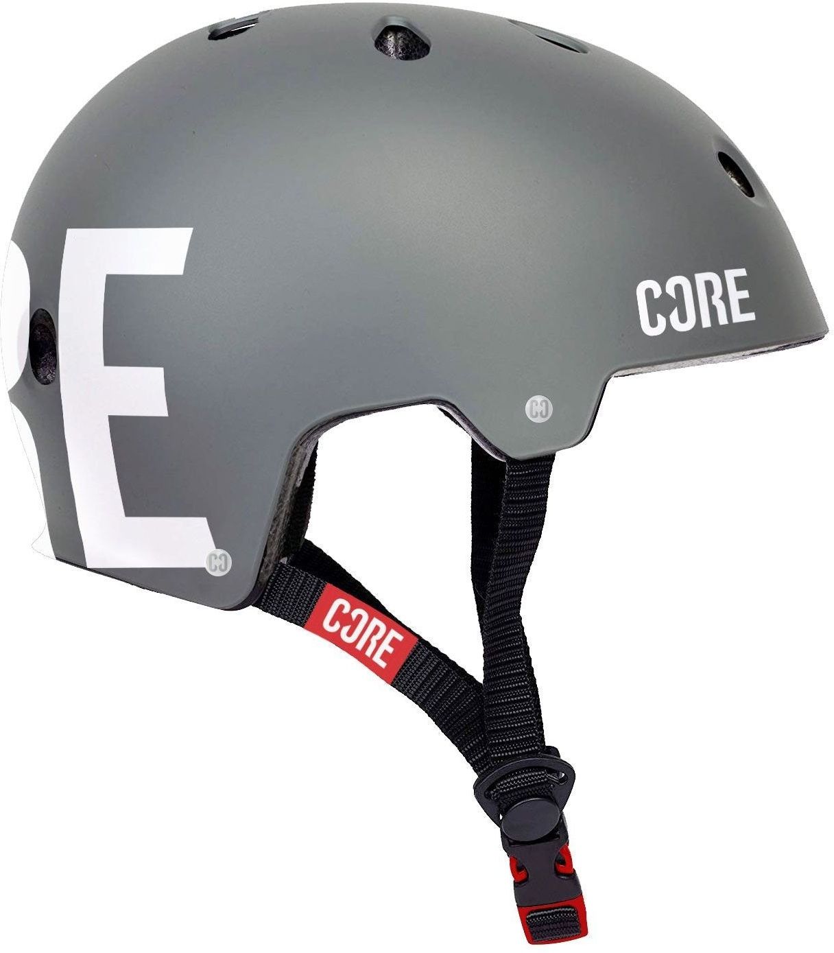 helma CORE STREET HELMET Matt Grey/White Decal