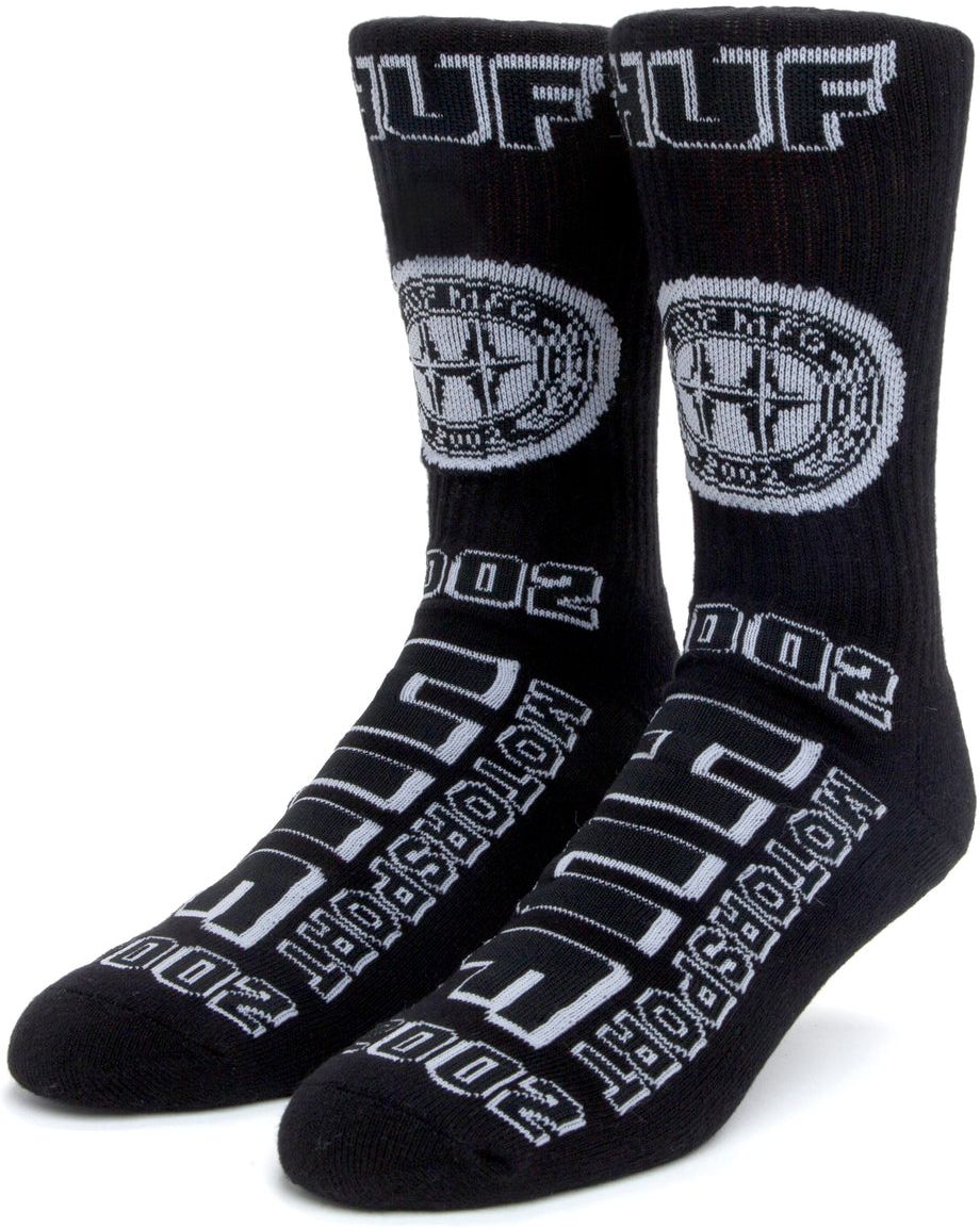ponožky HUF H-CLASS CREW SOCKS Black