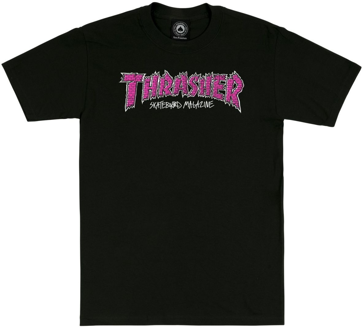 pánské triko THRASHER BRICK TEE Black