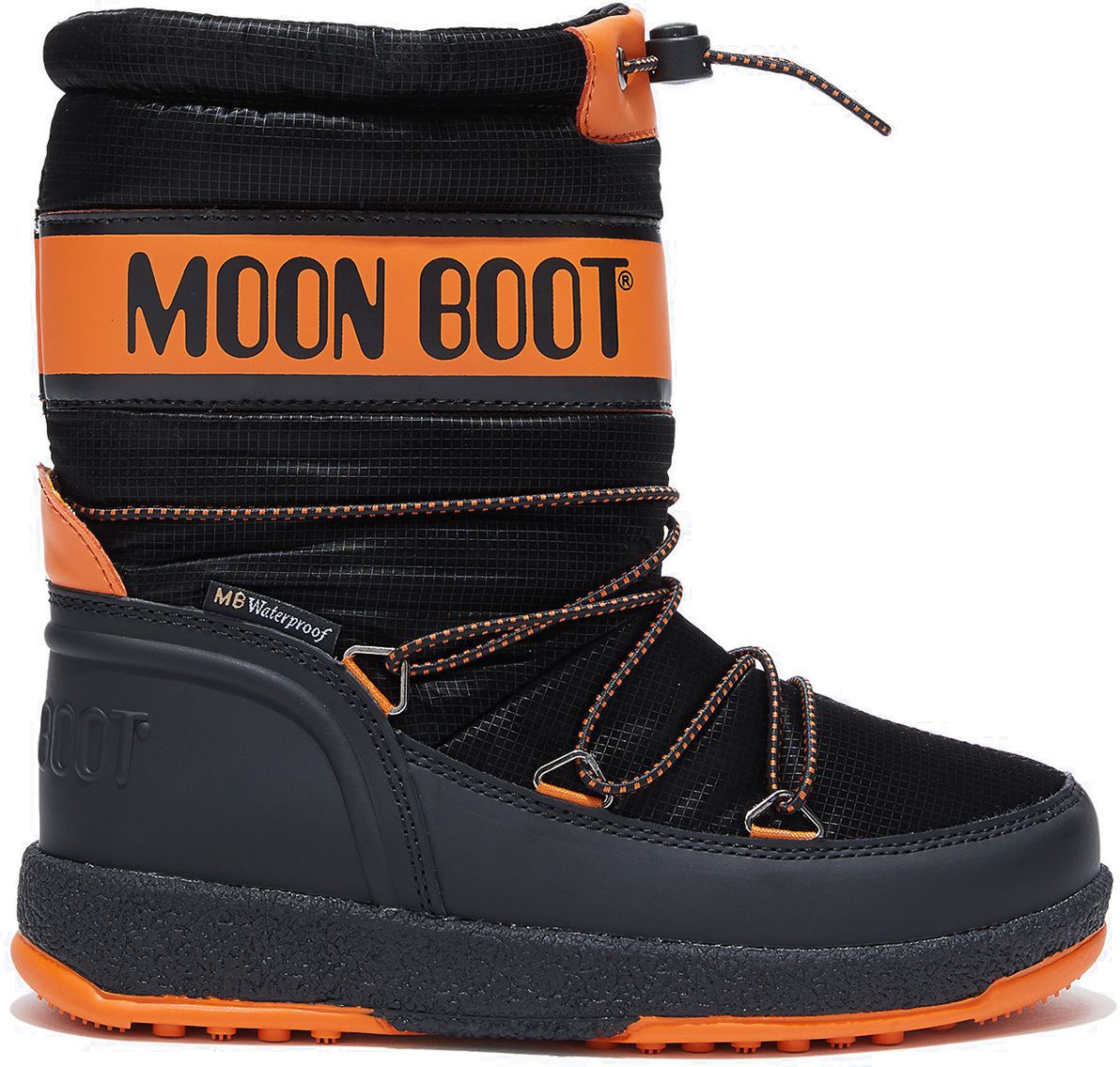dětské zimní boty MOON BOOT JR BOY SPORT Black/Orange