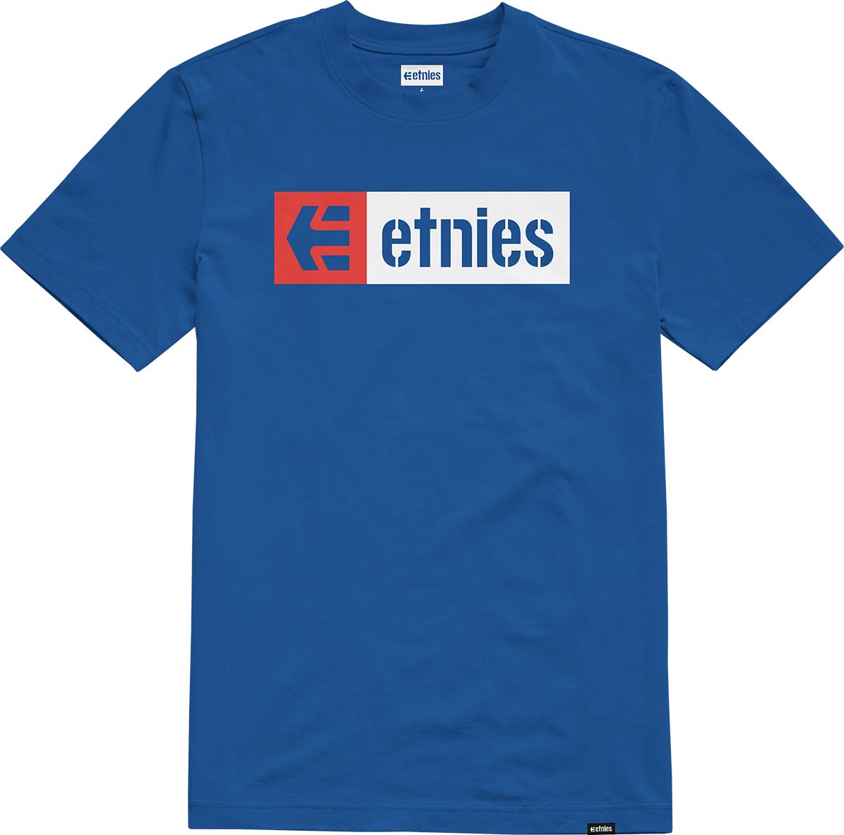pánské triko ETNIES NEW BOX TEE Blue/Red/White