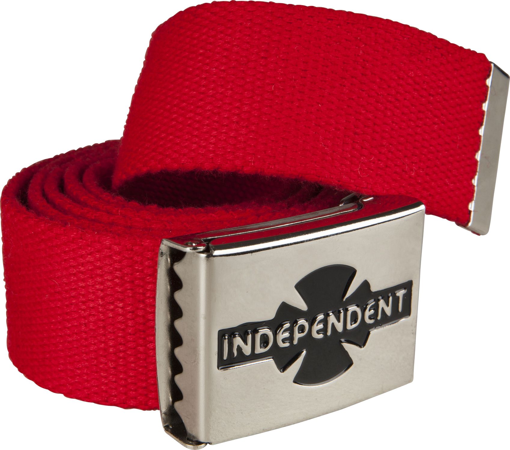 pánský látkový pásek INDEPENDENT CLIPPED BELT Cardinal Red