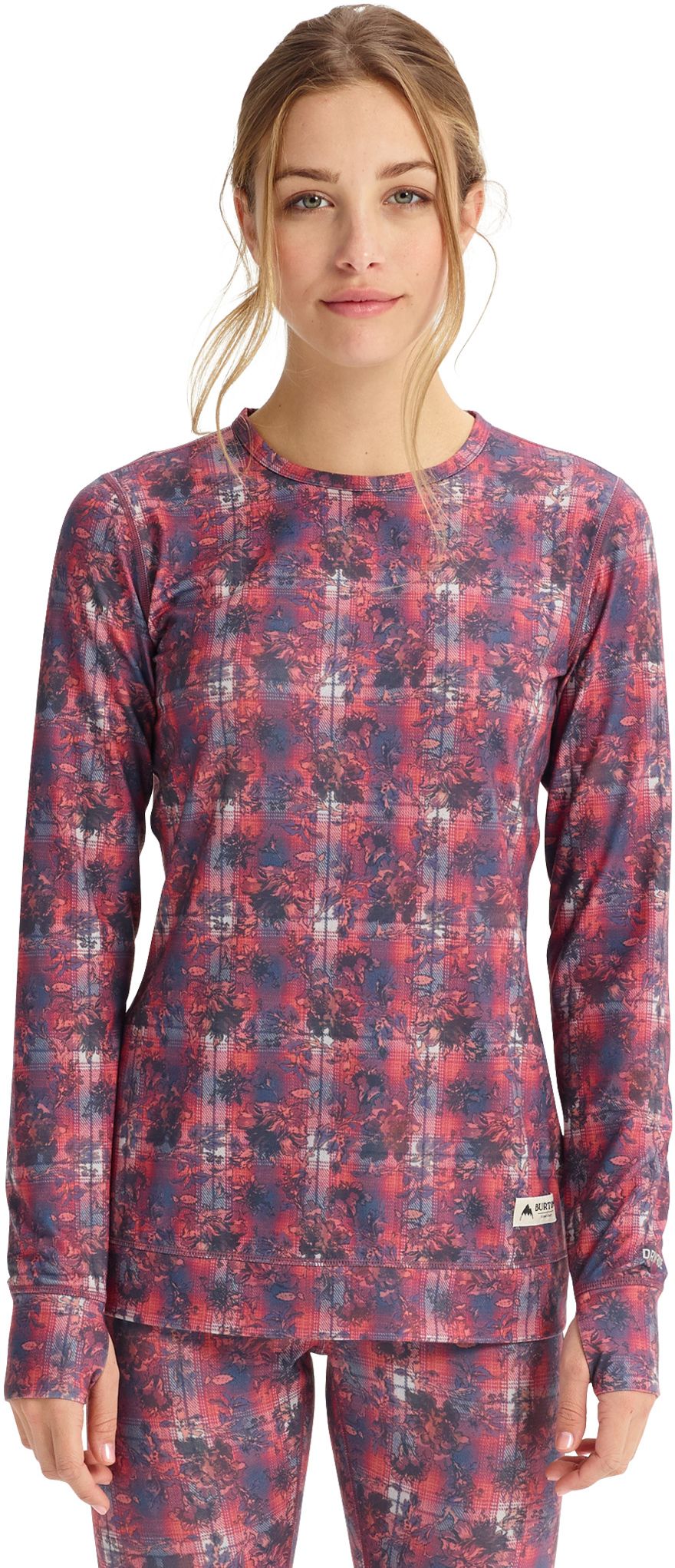 dámské termoprádlo - tričko BURTON MIDWEIGHT CREW Nevermind Floral