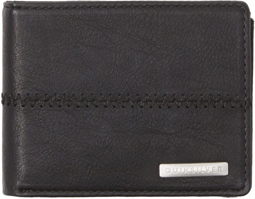 pánská peněženka QUIKSILVER STITCHY 3 WALLET Black Black - KVJ0