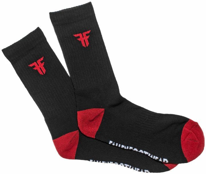 pánské ponožky FALLEN TRADEMARK SOCKS Black/Red
