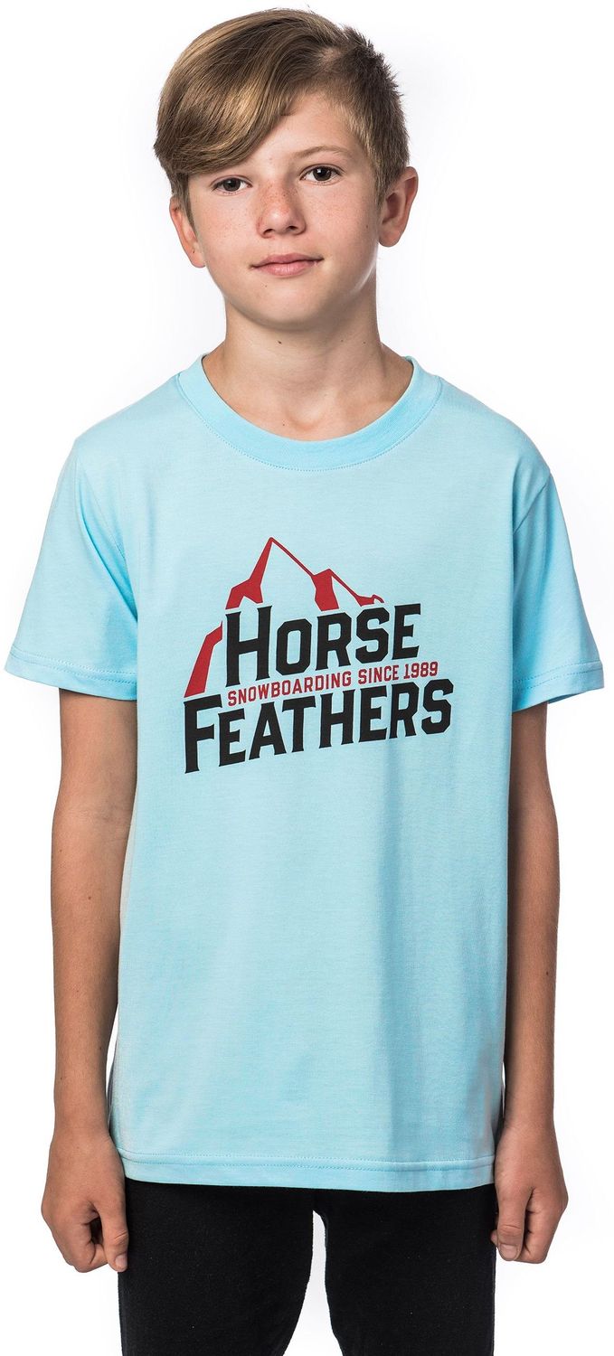 dětské triko HORSEFEATHERS SLANT YOUTH T-SHIRT (sky blue)