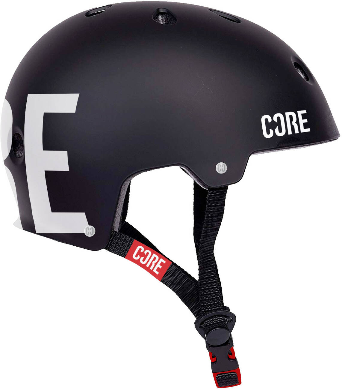 helma CORE STREET HELMET Matt Black/White Decal