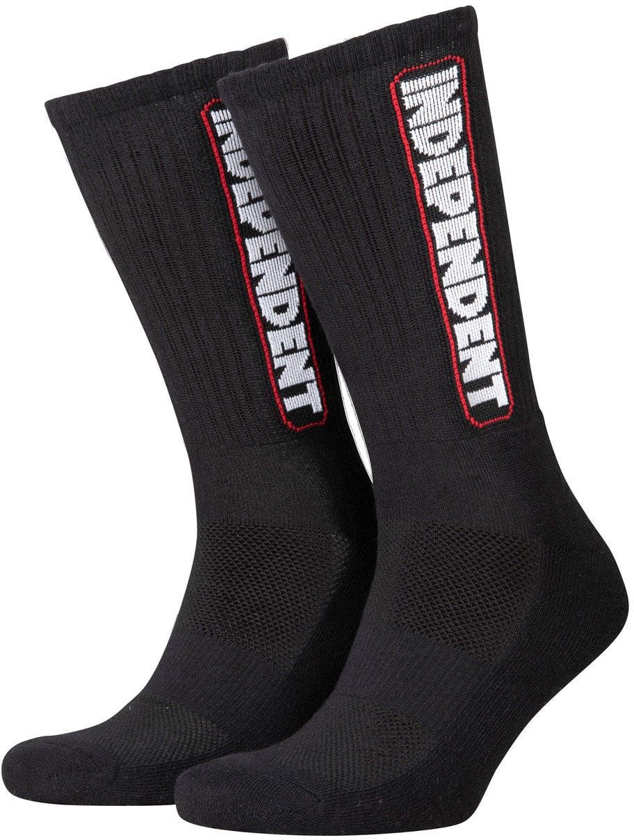 ponožky INDEPENDENT BAR LOGO CREW SOCKS Black