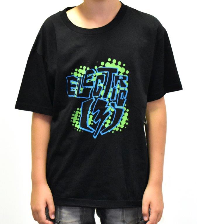 dětské triko ELECTRIC Electric black blue logo