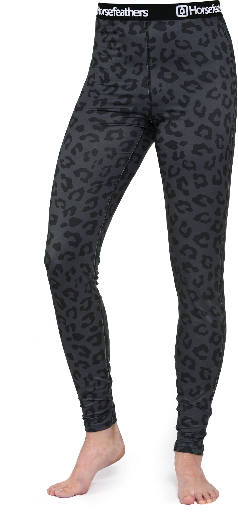 dámské termoprádlo - kalhoty HORSEFEATHERS MIRRA PANTS Black Cheetah