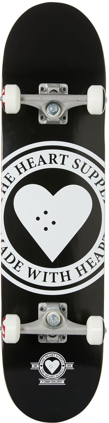 skateboard HEART SUPPLY BADGE LOGO COMPLETE Black
