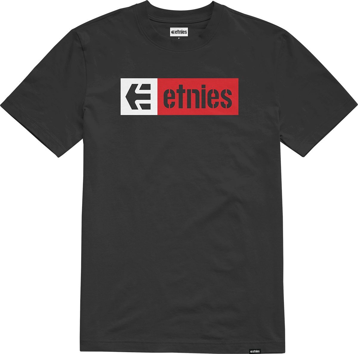 pánské triko ETNIES NEW BOX TEE Black/Red/White