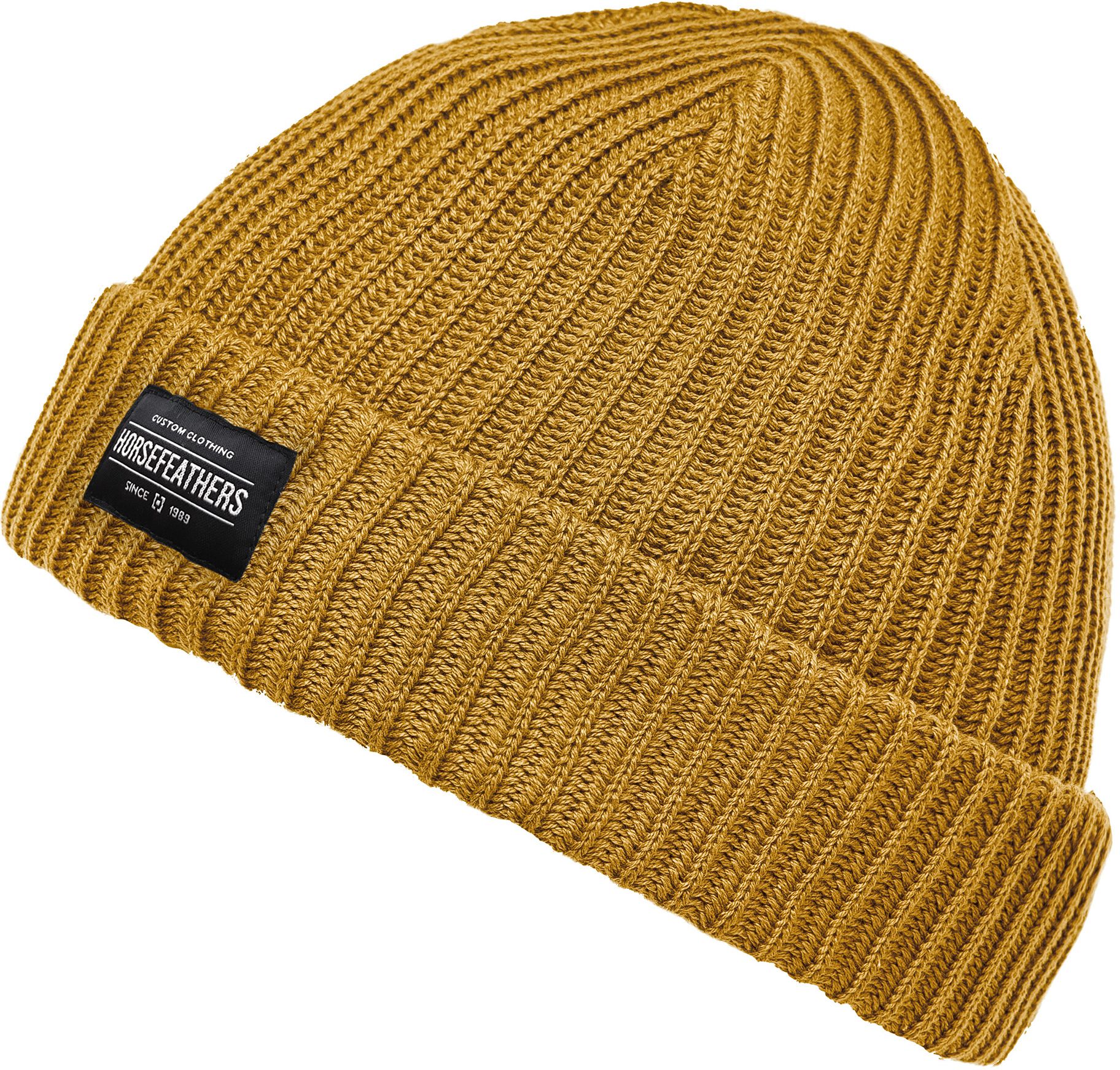 pánský kulich HORSEFEATHERS GAINE BEANIE Old Gold
