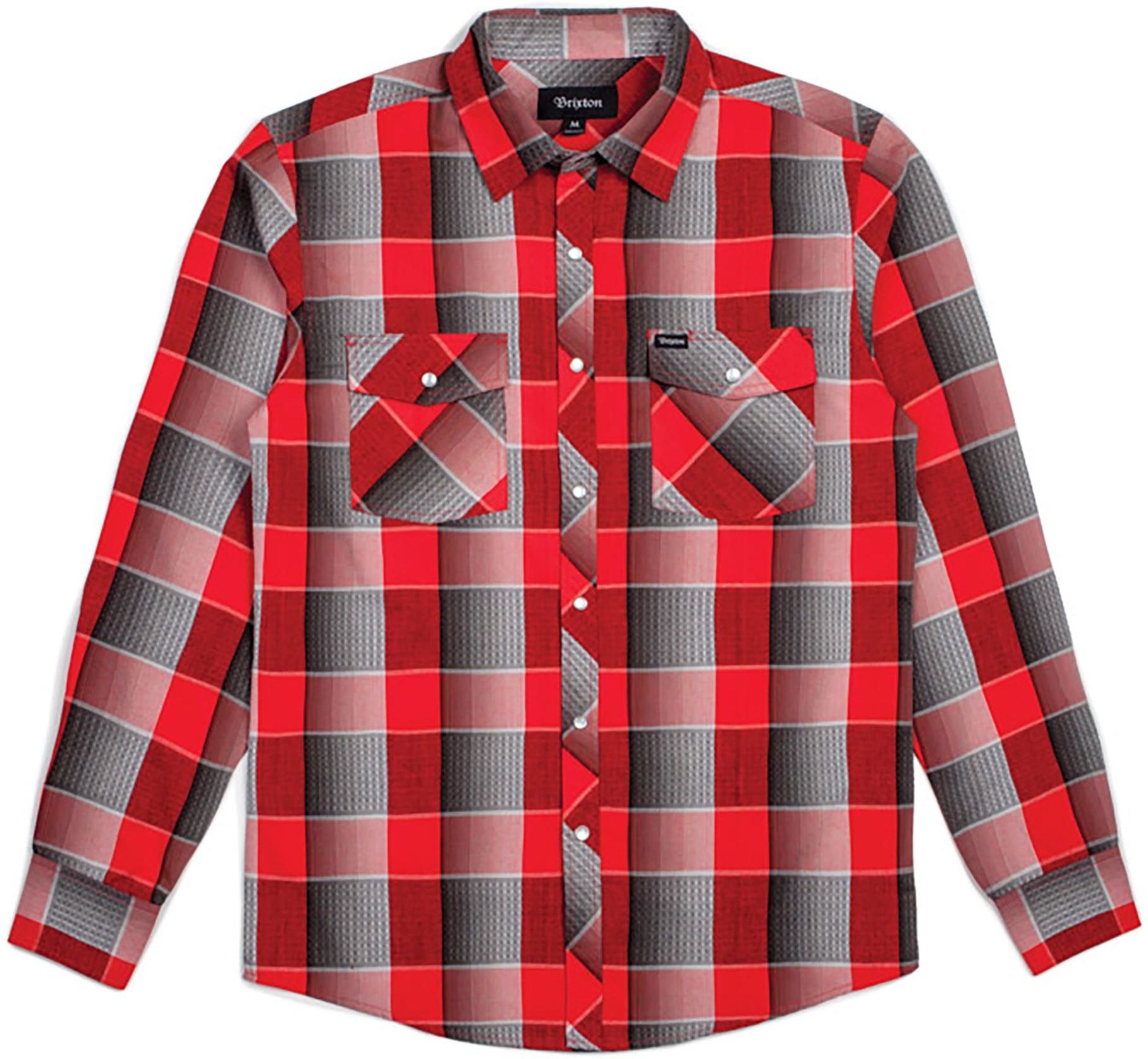 pánská košile BRIXTON Wayne LS Red/Grey