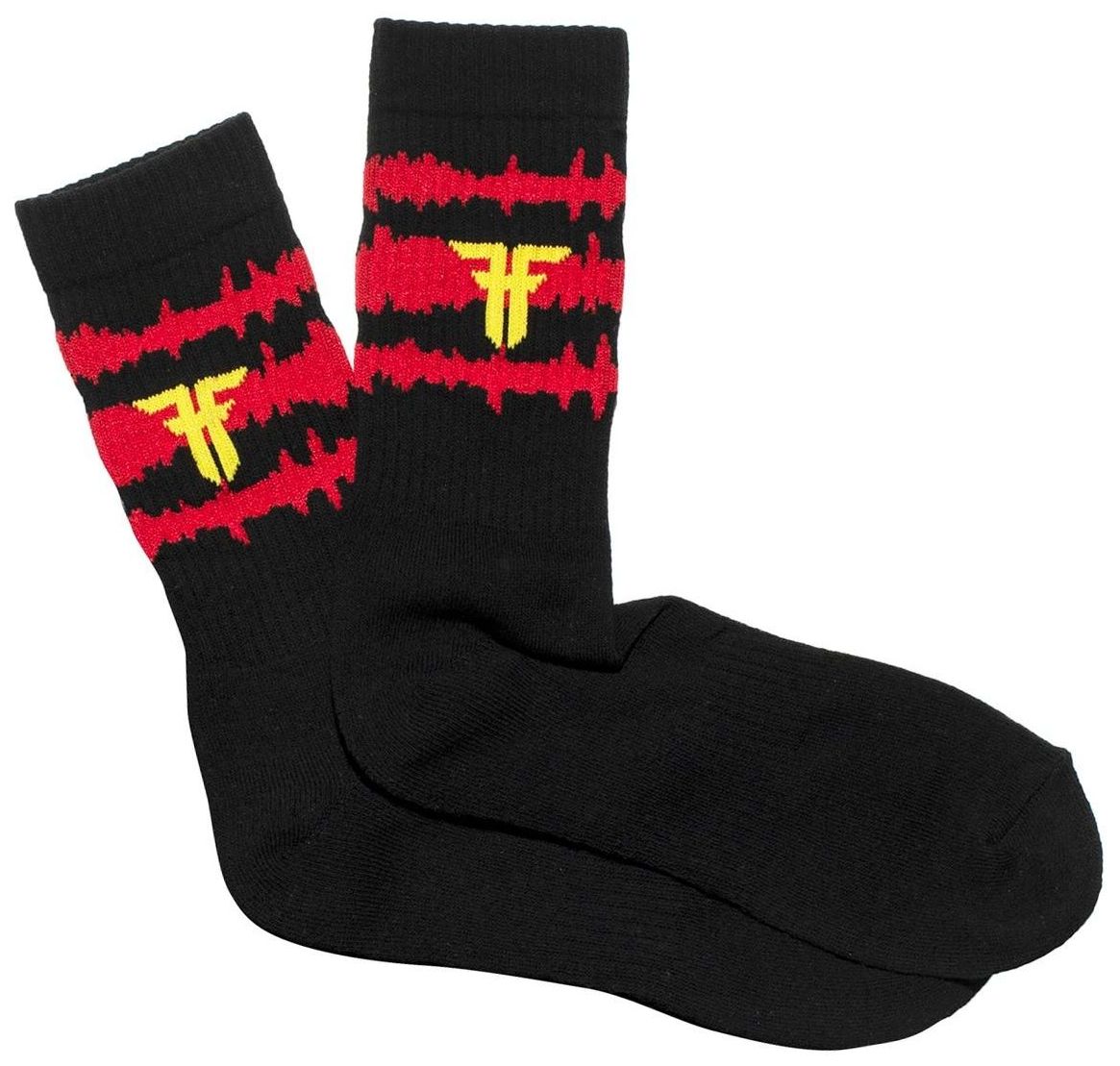 pánské ponožky FALLEN STATIC SOCKS Black/Red