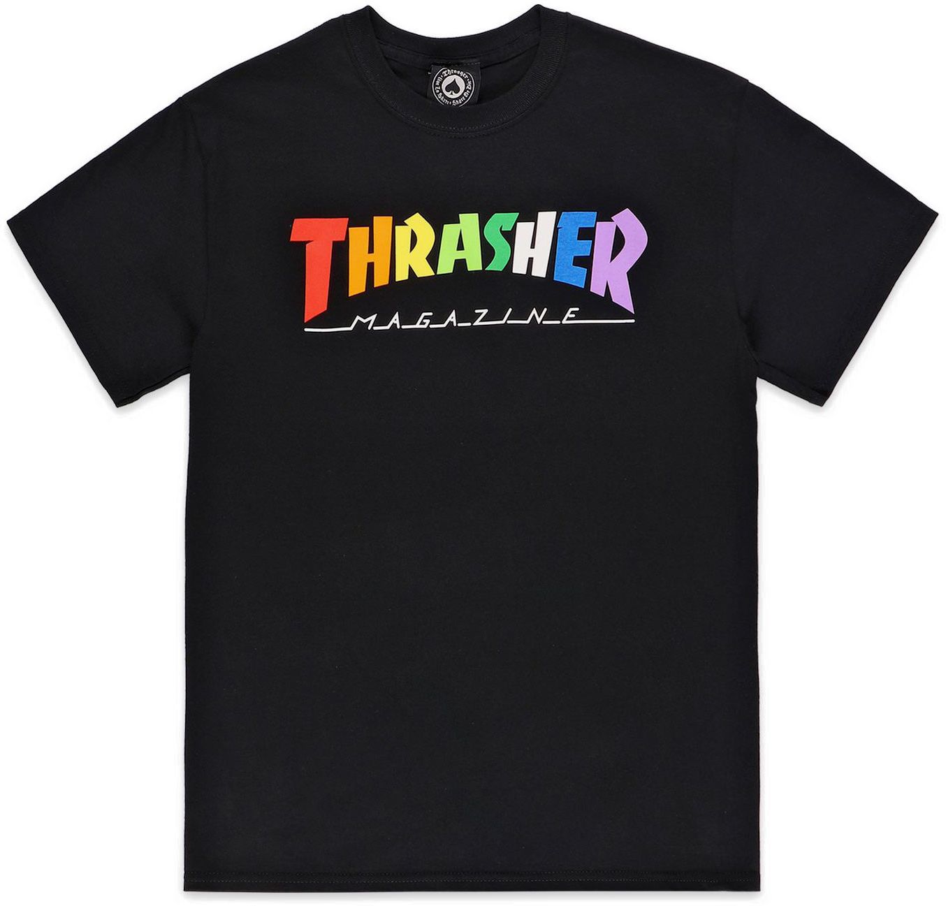 pánské triko THRASHER RAINBOW MAG Black