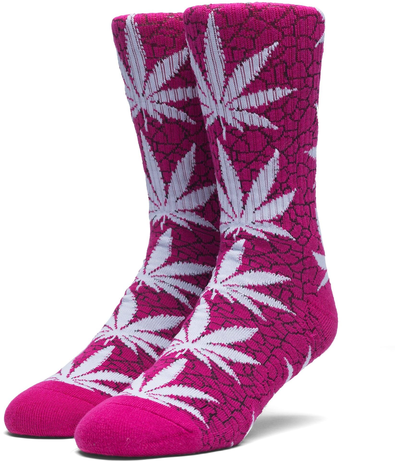 ponožky HUF QUAKE PLANTLIFE CREW SOCKS Pink